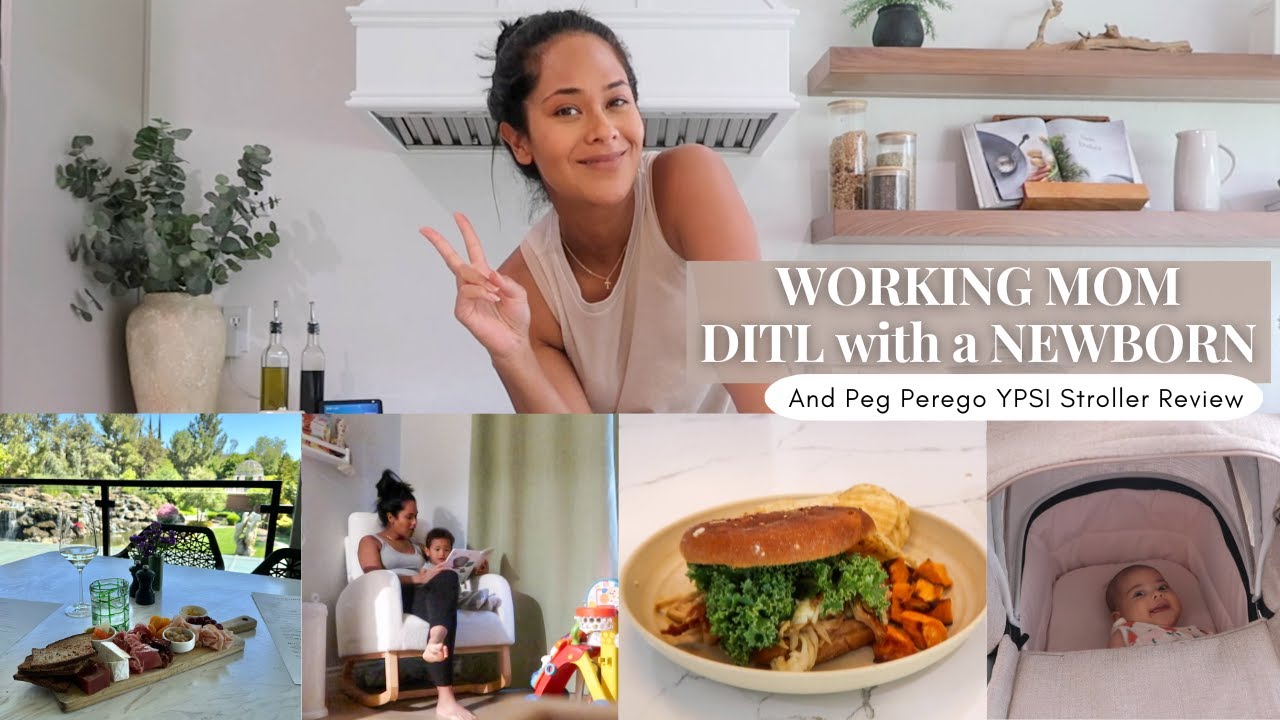 Working Mom DITL with a NEWBORN and a Toddler // (ft. Peg Perego YPSI Double Stroller Review)