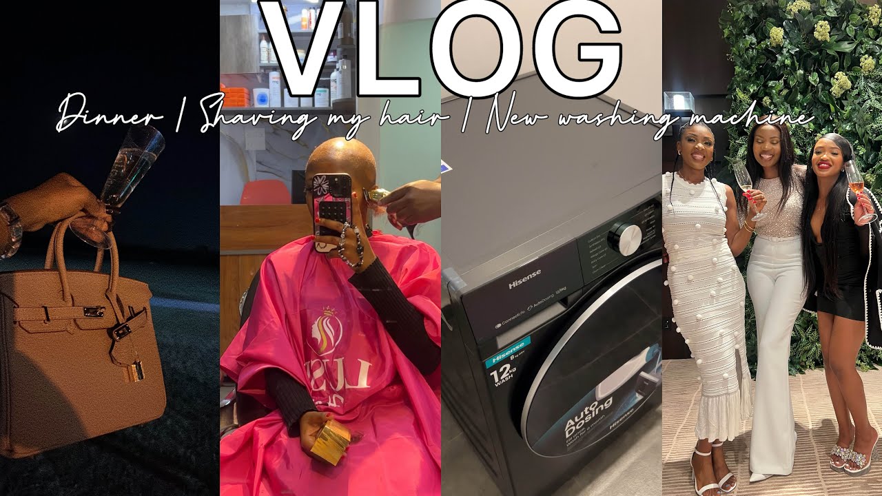 VLOG : Finally shaved my head + Got a new washing machine + Pairing Dinner