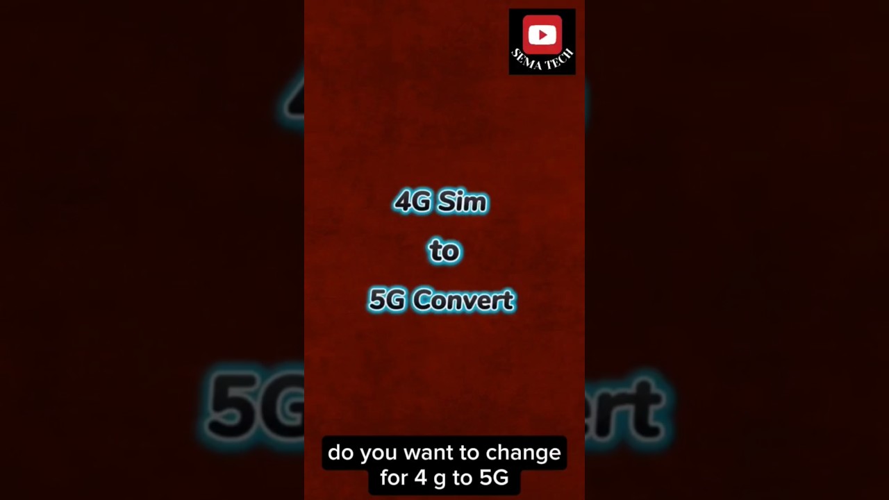 4g to 5g upgrade mobile just a Few second Easy Steps