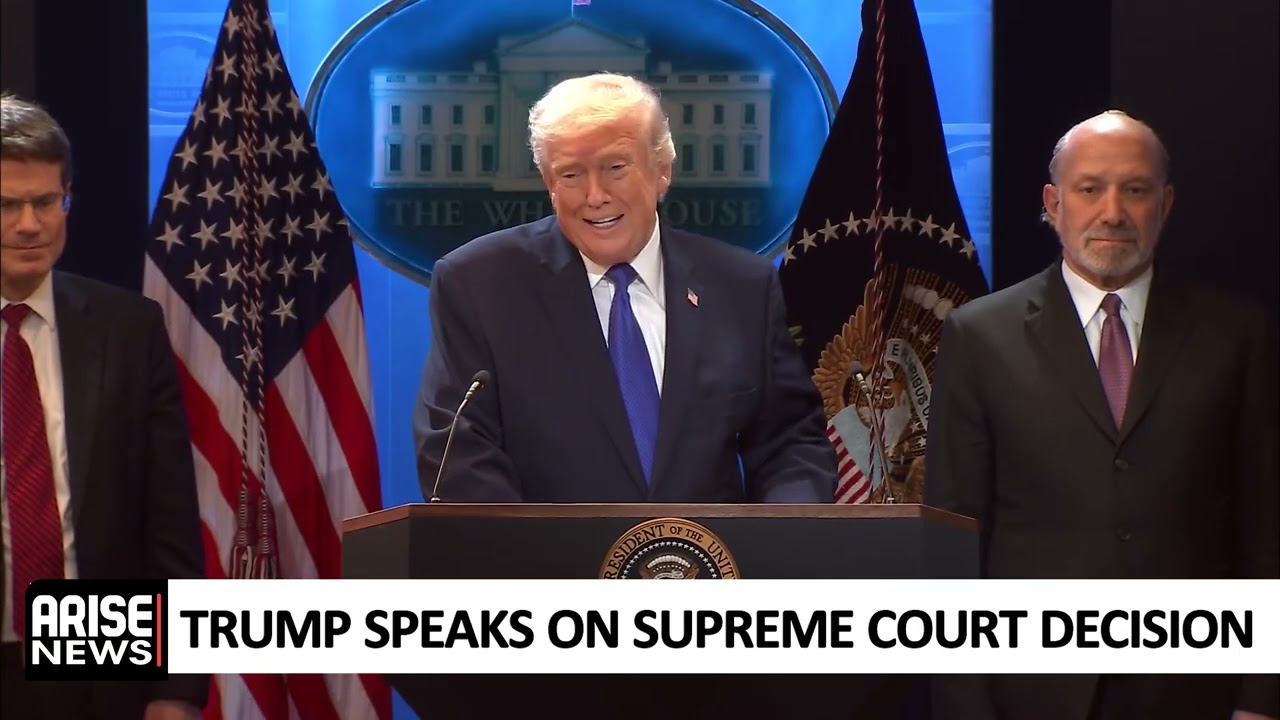 TRUMP SPEAKS ON SUPREME COURT DECISION