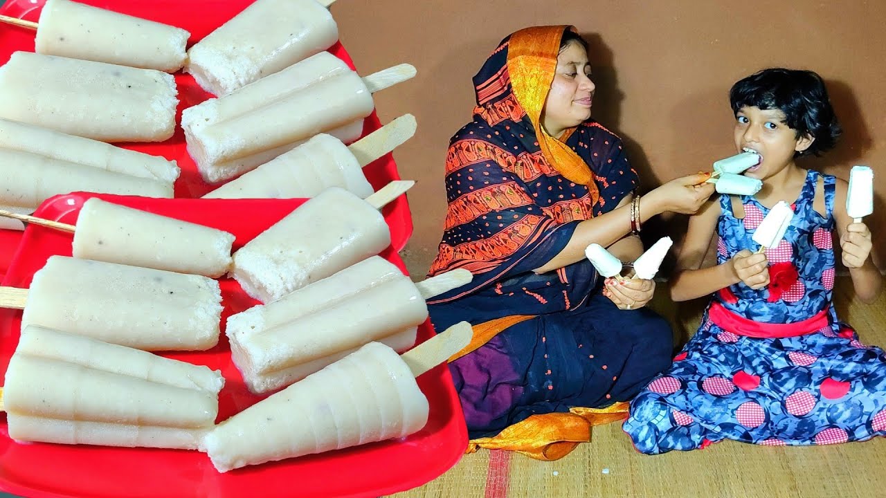 এই গরমে খুব সহজে তৈরী করুন নারকেলের আইসক্রিম, 😲 দেখলেই খেতে ইচ্ছে করবে😲 coconut milk ice cre