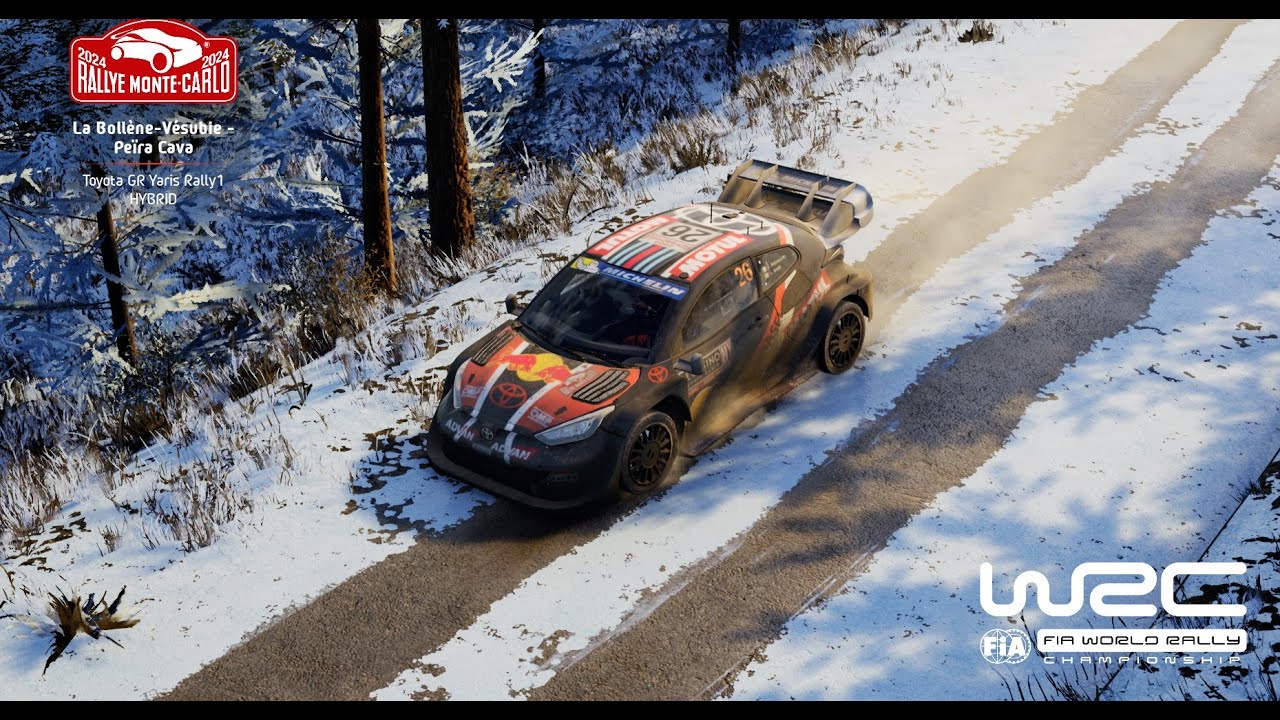 EA WRC, IRC LEG 3 RALLY MONTECARLO. Full real sim