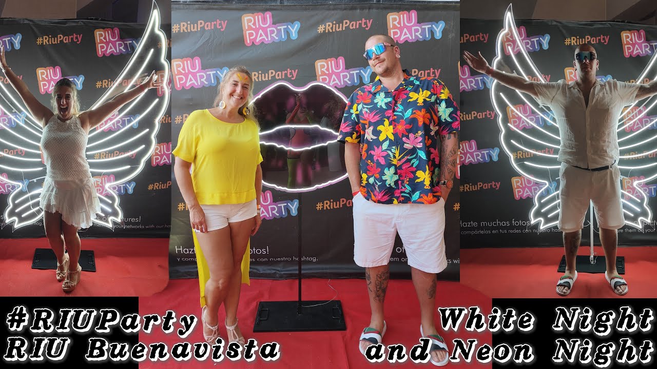 #RIUParty RIU Buenavista, Tenerife, 2023. Neon and White Nights. Footage from our phones. Unedited.