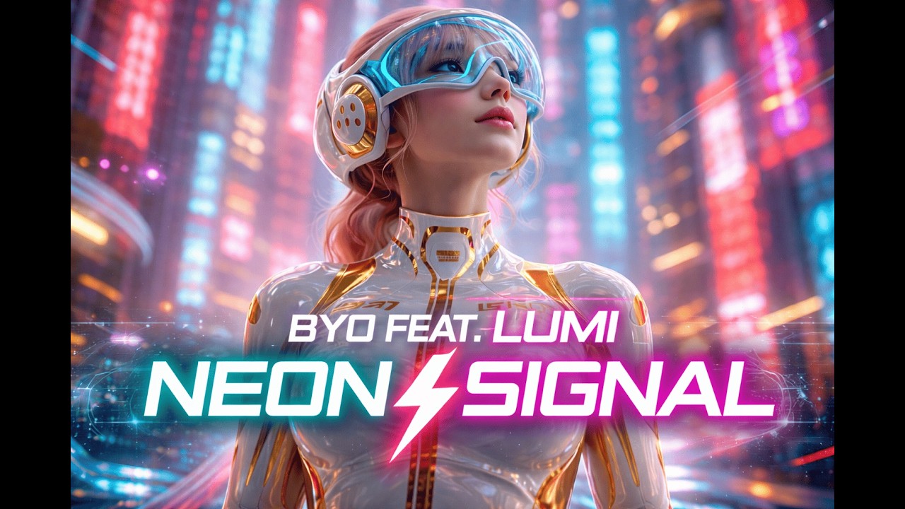 BYO feat. Lumi - NEON SIGNAL ⚡ Futuristic Megacity | Cinematic AI Visuals in 8K