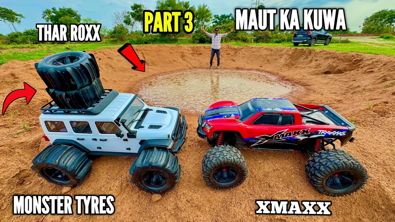 I Build Massive Mud Well Track Maut ka Kua Part 3 For RC Monster Cars - Chatpat toy TV