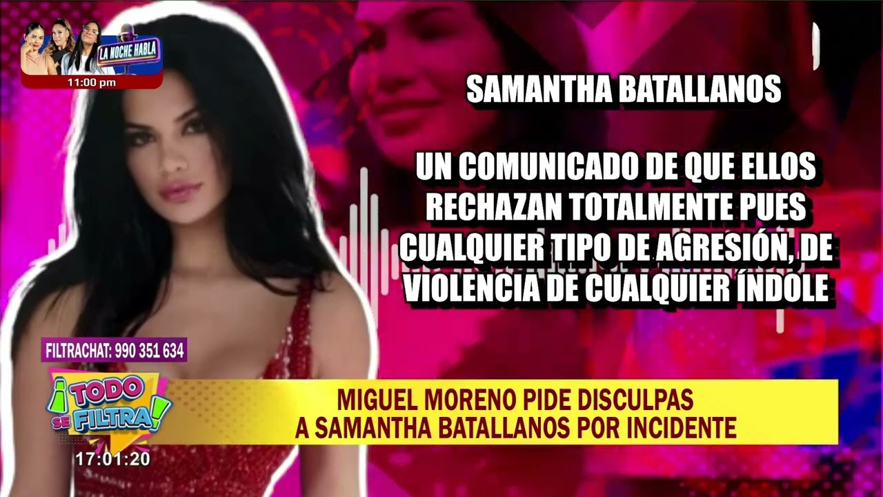 Miguel Moreno le ofreci&oacute; disculpas a Samantha Batallanos: &iquest;Qu&eacute; le dijo el humorista?
