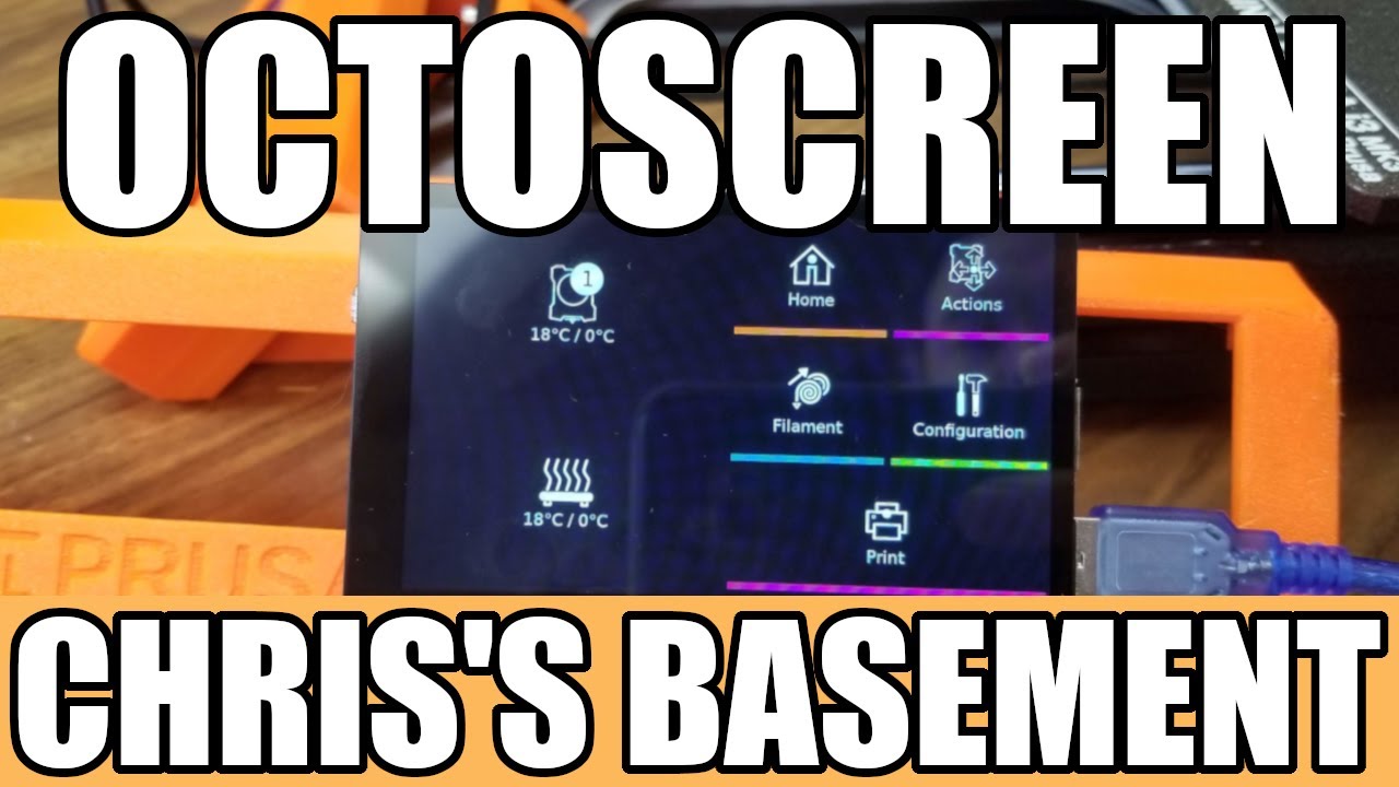 OctoScreen - Octoprint Raspberry Pi - плагин для сенсорного экрана - Chris's Basement