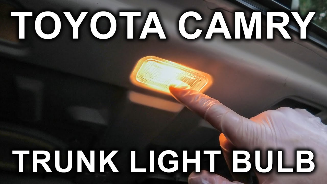 Toyota Camry (2018-2024): Trunk Light Bulb Change.