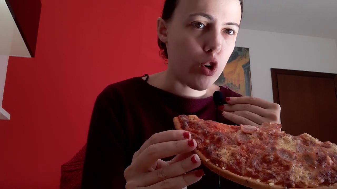mukbang pizza richiesto asmr ita
