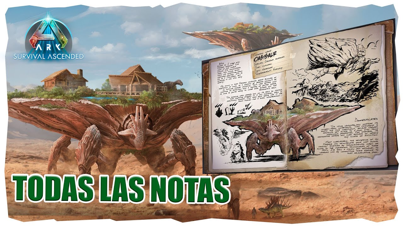 TODAS las NOTAS de EXPLORADOR en SCORCHED EARTH ARK ASA 📝