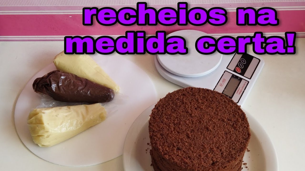 ☑️ Quantidade certa de recheios, para bolos decorados/recheei bolo com 17 cm de diâmetro!
