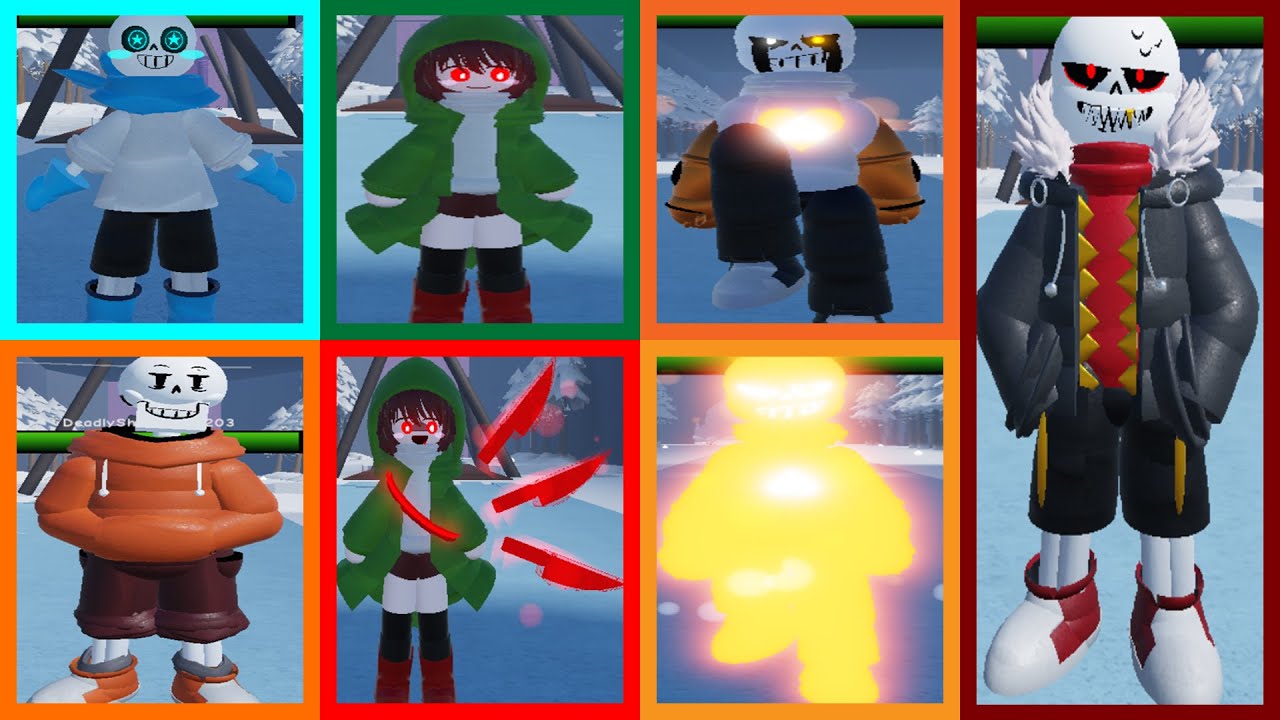Swap Sans/Swap Papyrus/Fell Sans/SS Chara/Delta Sans [Undertale Crazy Multiverse Timeline]