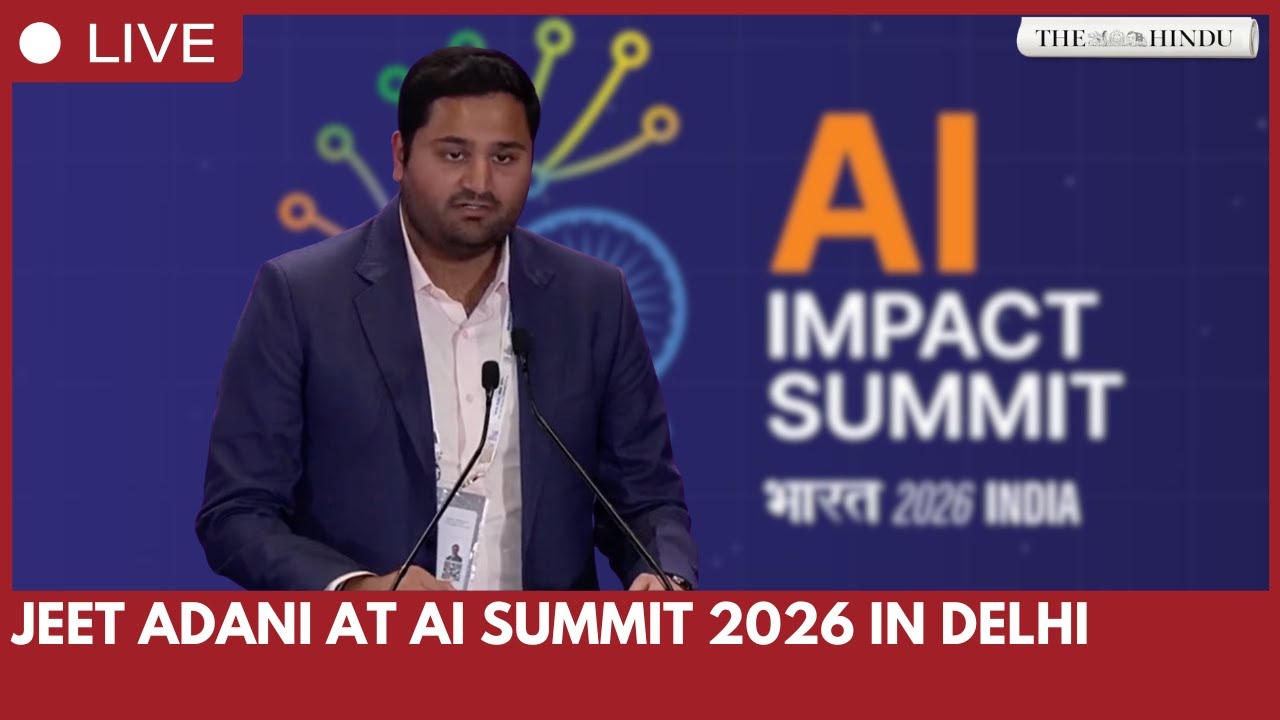 Jeet Adani speaks on AI’s role at India AI Impact Summit in New Delhi