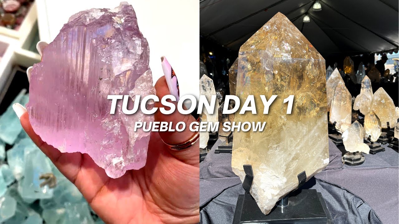 TUCSON GEM AND MINERAL SHOW  2023 | VLOG DAY 1 | PUEBLO GEM & MINERAL SHOW!