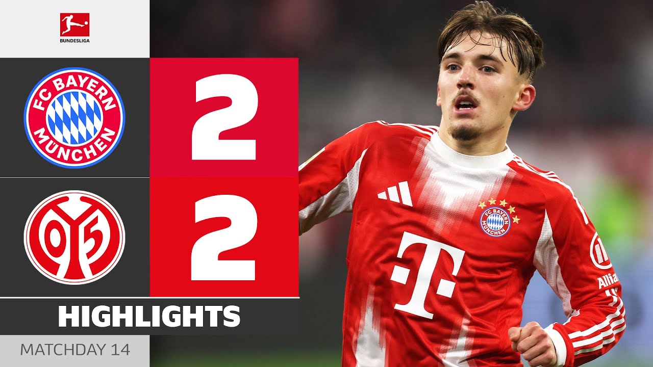 Karl Scores Again - But Mainz Earns A Point! | FC BAYERN - MAINZ 05 | Highlights | Matchday 14 – BL