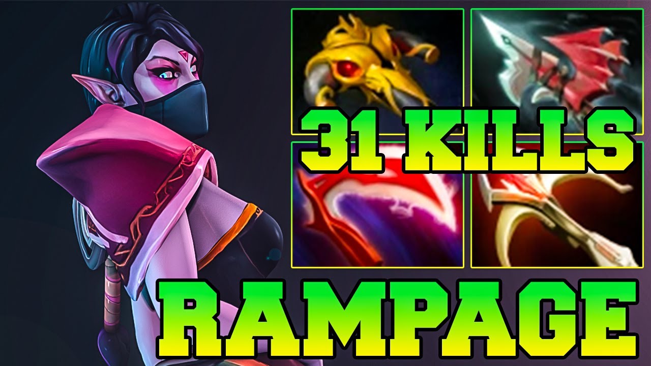 Rampage + 31 Kills TA !! Templar Assassin Dota 2 New Meta 7.38 Guide Carry Gameplay Item Build 7.39