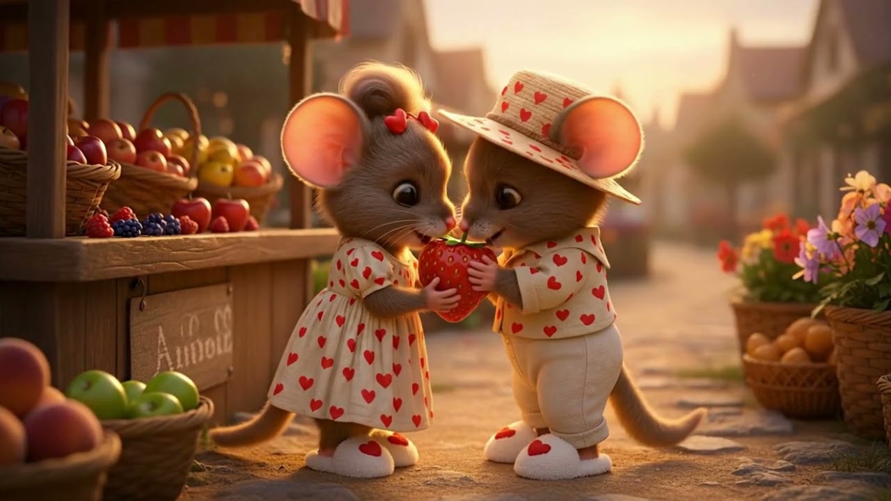 Unser kleines Liebespaar 😘💕💘#lovestory #liebesgeschichte #cutemouse #lovely #cartoon