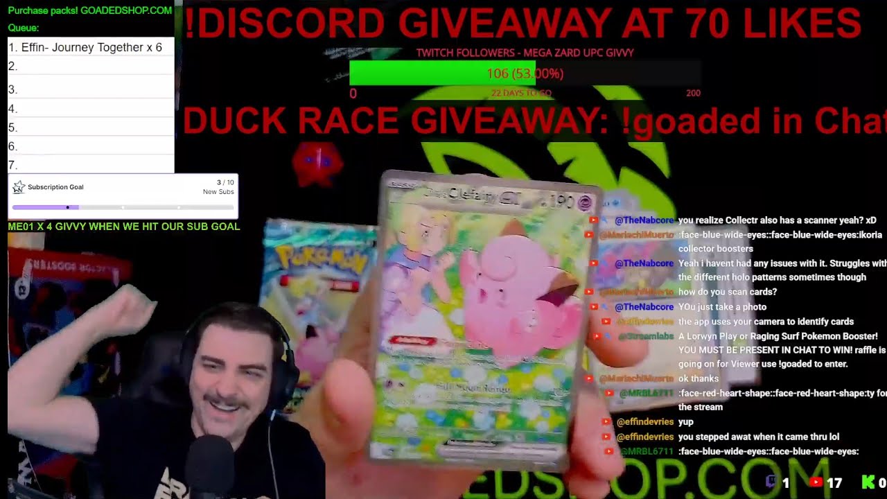 Clefairy SIR pulled! - FULL LIVE VOD w/ timestamps-ATRAXA, HEXING SQUELCHER, MEWTWO SR, BULBASAUR IR