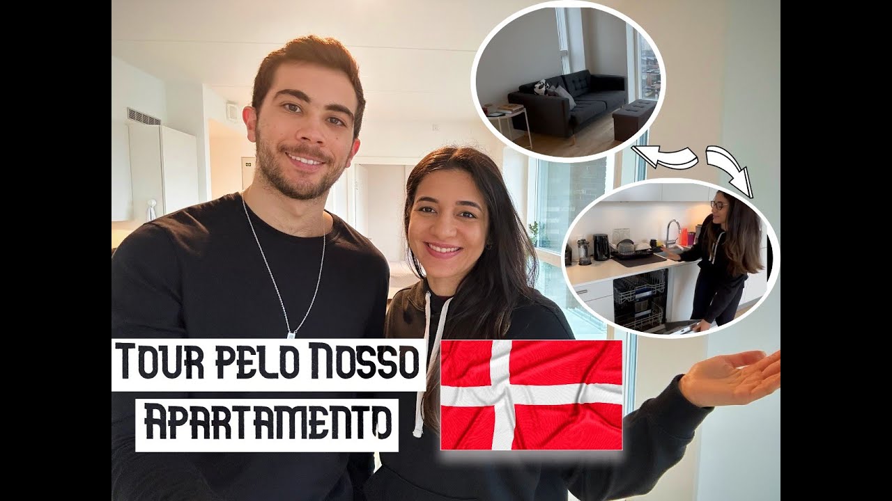 Tour Pelo Nosso Apartamento na Dinamarca | Vida na Dinamarca 🇧🇷🇩🇰