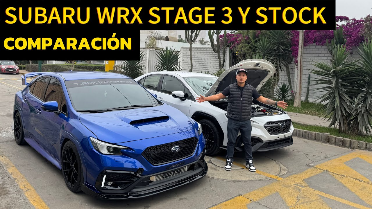 SUBARU WRX STAGE 3 Y STOCK COMPARACION, LIMA PERÚ