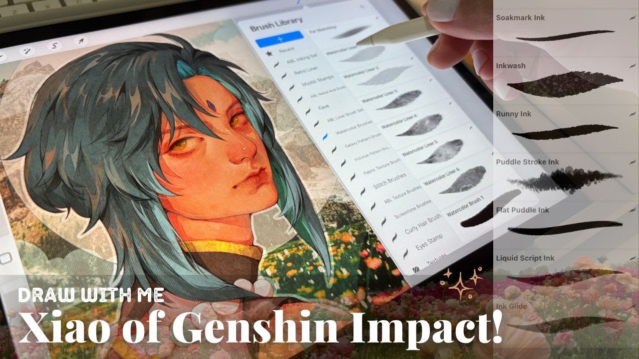 Xiao of Genshin Impact Fan Art | Process Video | Draw with me
