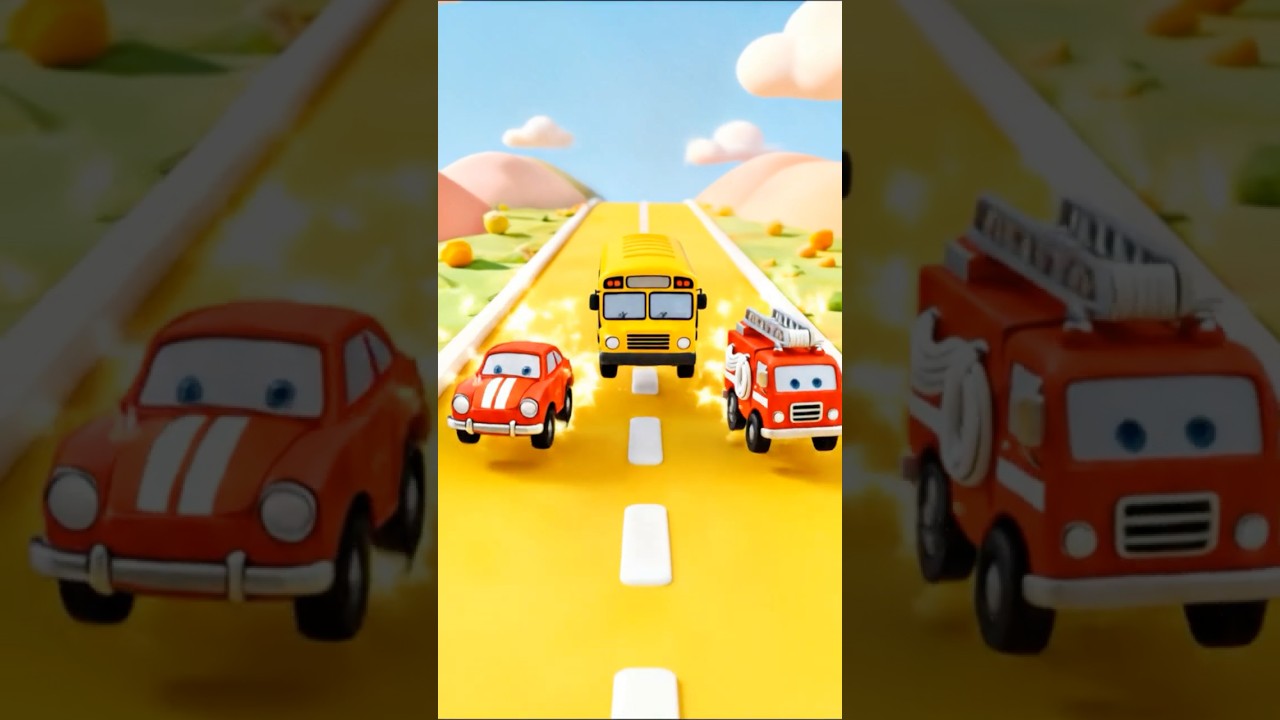 Learn Vehicles for Kids | Car, Bus and Fire Truck | Toddler Video