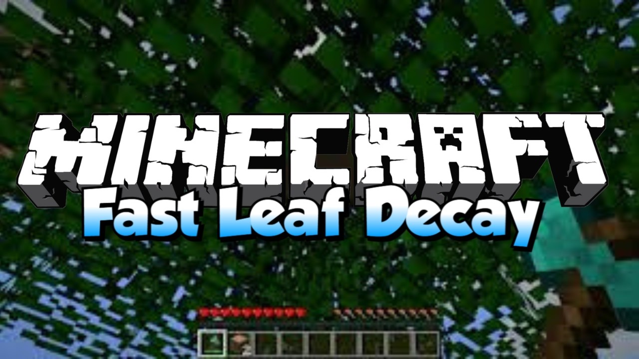 Minecraft FAST LEAF DECAY MOD | (Leaves Decay Faster ) | Mod Showcase (1.21.10/1.7.10)