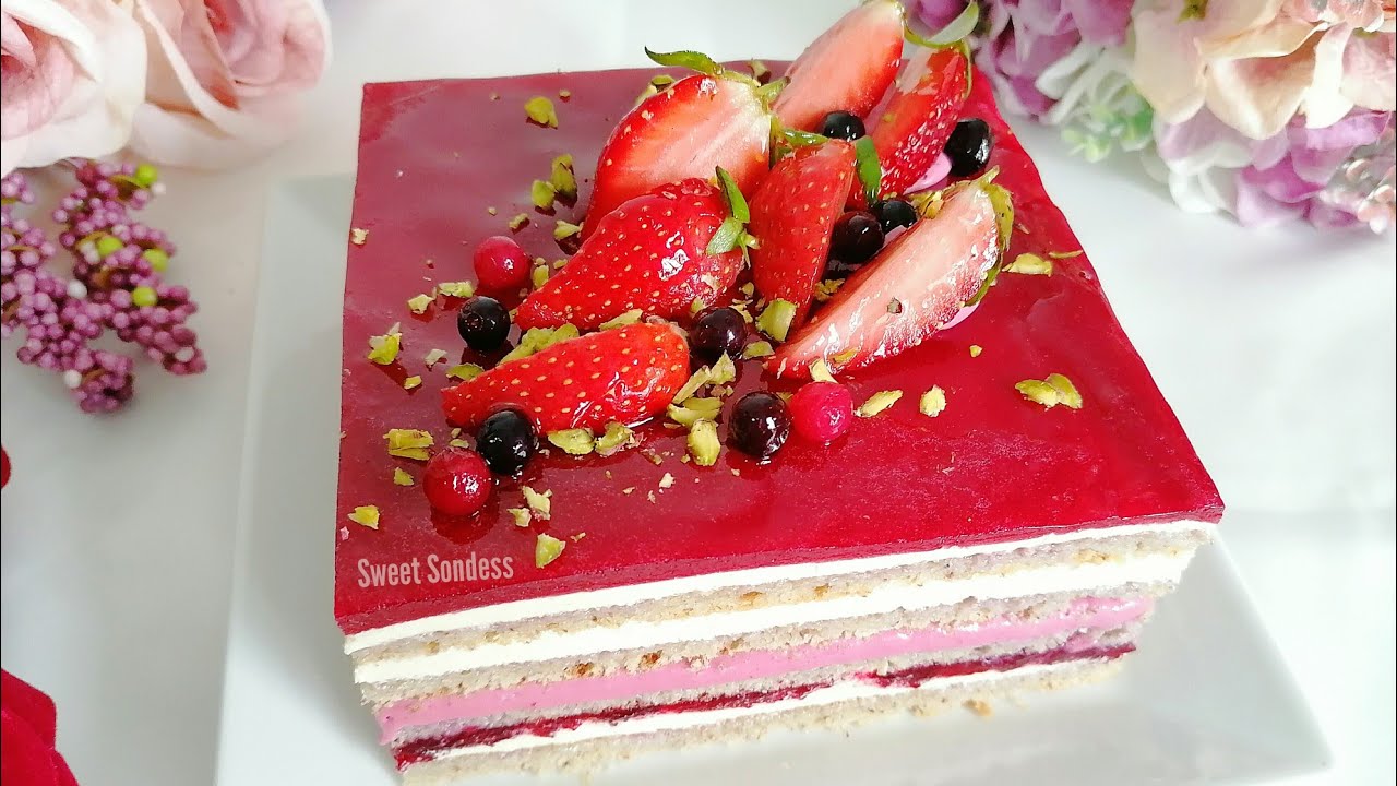 ندمت الى معملتهاش أكبر من هكا!! قاتو برستيج بالفواكه الحمراء / Gâteau aux fruits rouges
