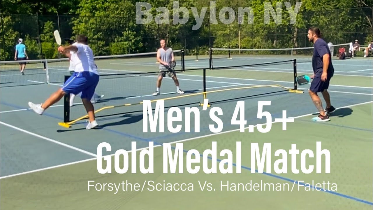 Pickleball Men's 4.5+ Babylon Gold Medal  Frank Sciacco Erik Forsythe Eric Handelman Bruno Faletta