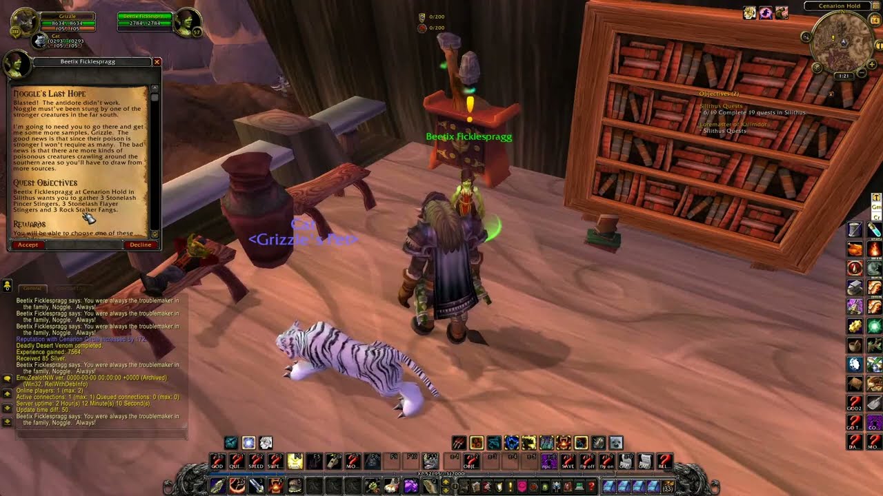 WOW Cata Quest 'Noggle's Last Hope - 8278' Horde on a PS