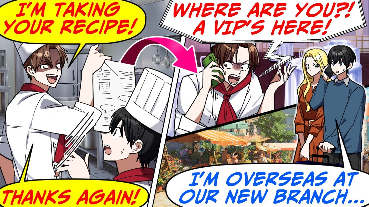 My Coworker Always Rips Off My Recipes! But a VIP Shows Up While I'm Overseas...[RomCom Manga Dub]