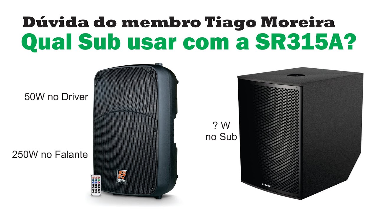 Caixa de Sub para usar com a SR315