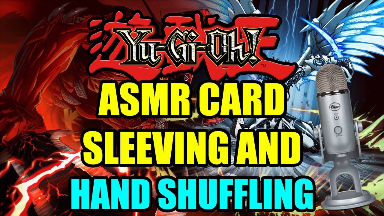 Yu-Gi-Oh! ASMR card sleeving and hand shuffling with test hand!