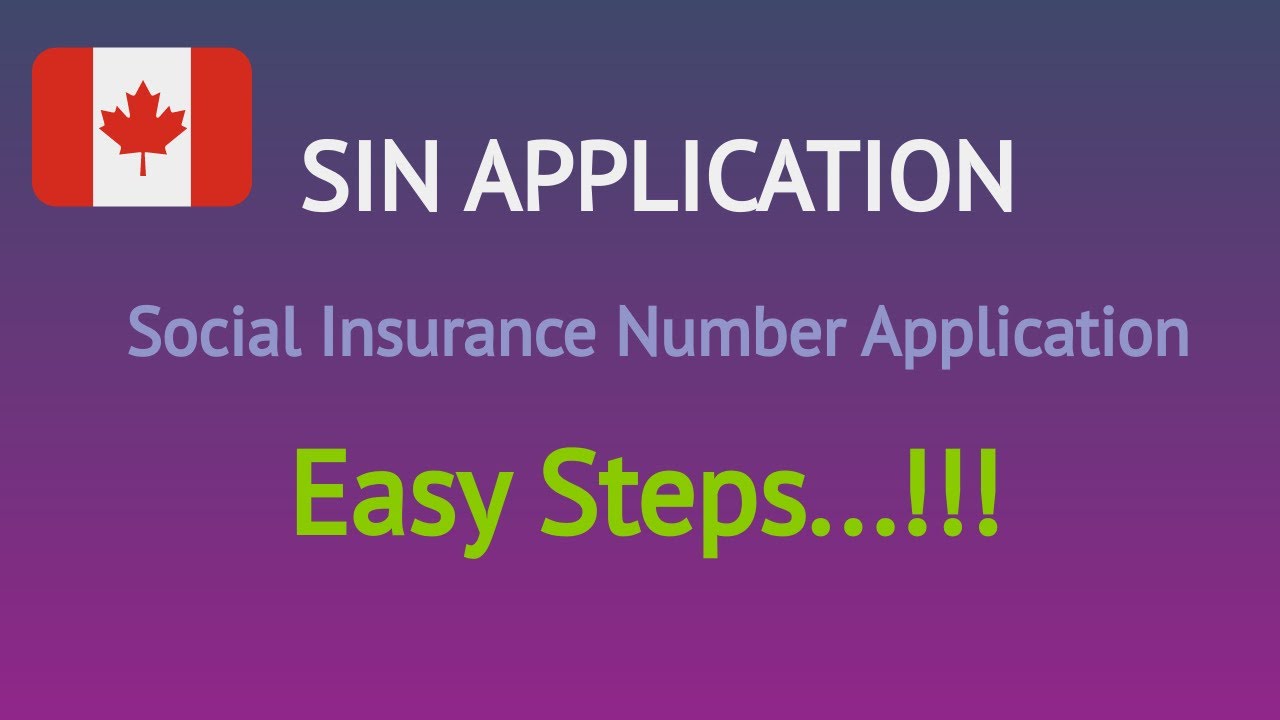 Apply for SIN, Easy Steps...!!! (Social Insurance Number)