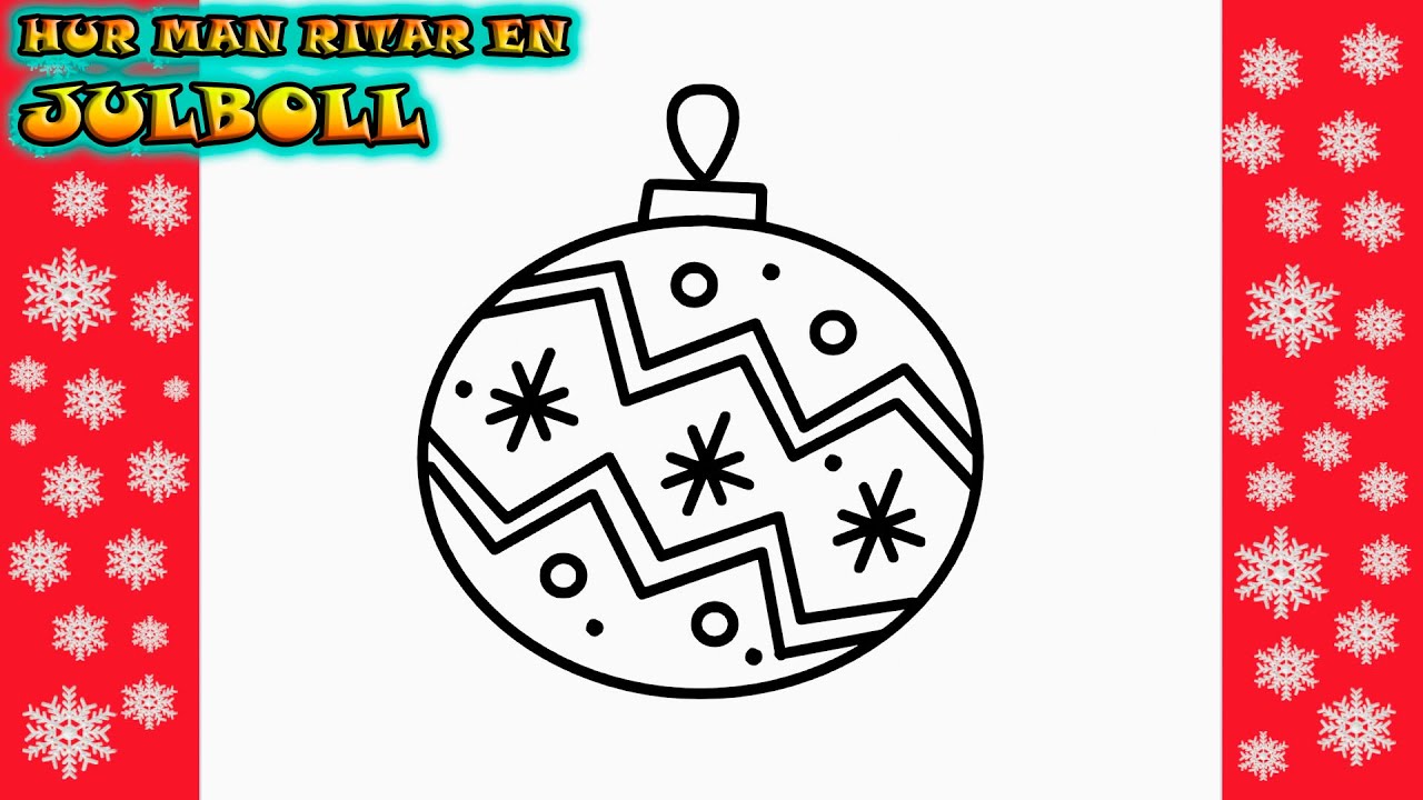 🎄✨ JULTECKNINGAR |  Hur man ritar EN JULKULA | Rita Det Själv | Lär dig att rita enkelt