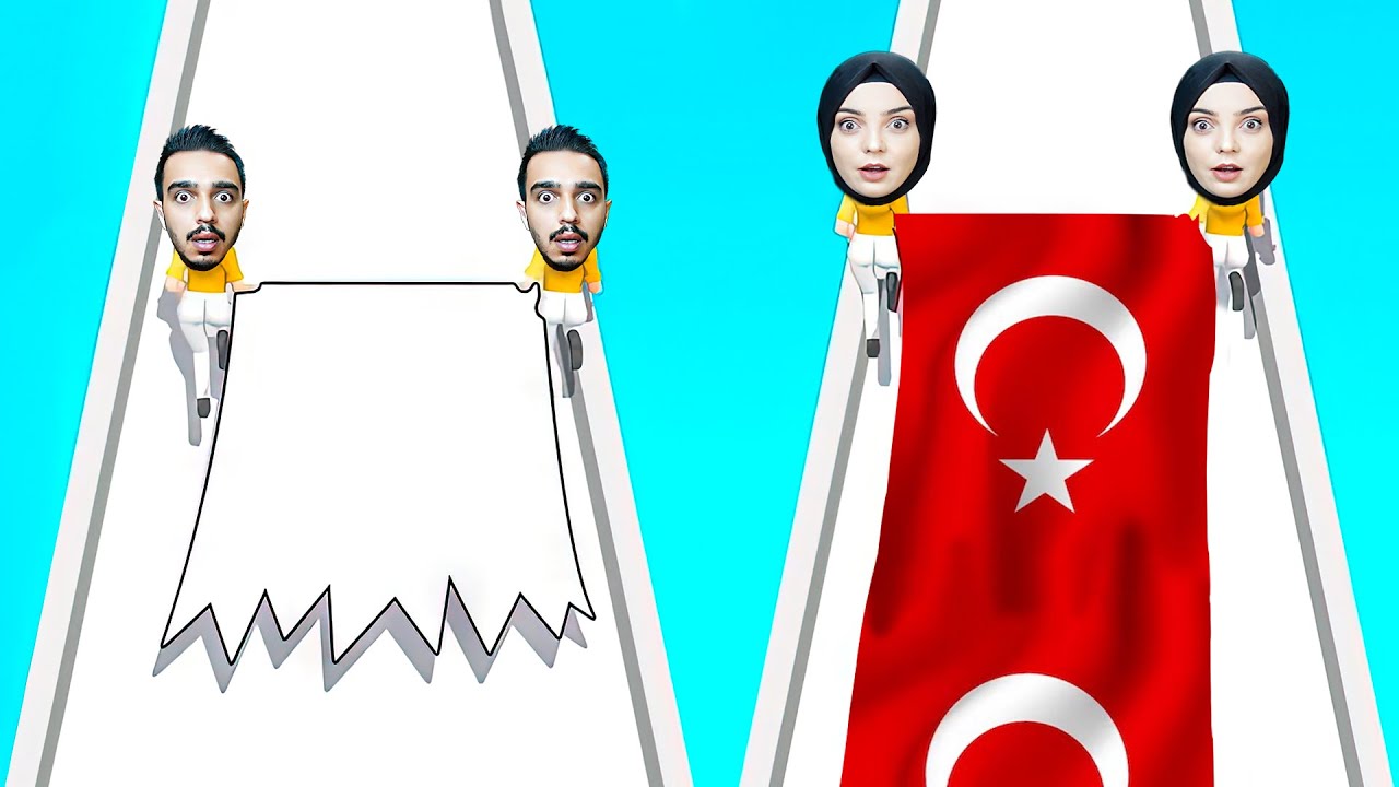TÜM ÜLKELERİN BAYRAKLARINI BOYADIK !! 😱 Flag Painters