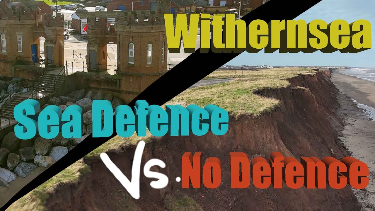 Withernsea Sea Defence vs No Defence