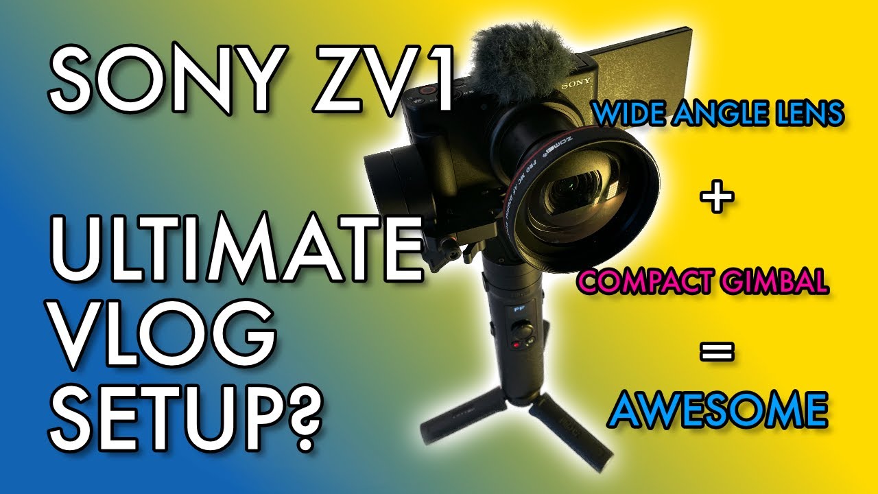 SONY ZV1 Ultimate Vlog Setup? Zhiyun Crane M2 Gimbal + Zomei Wide Angle Lens
