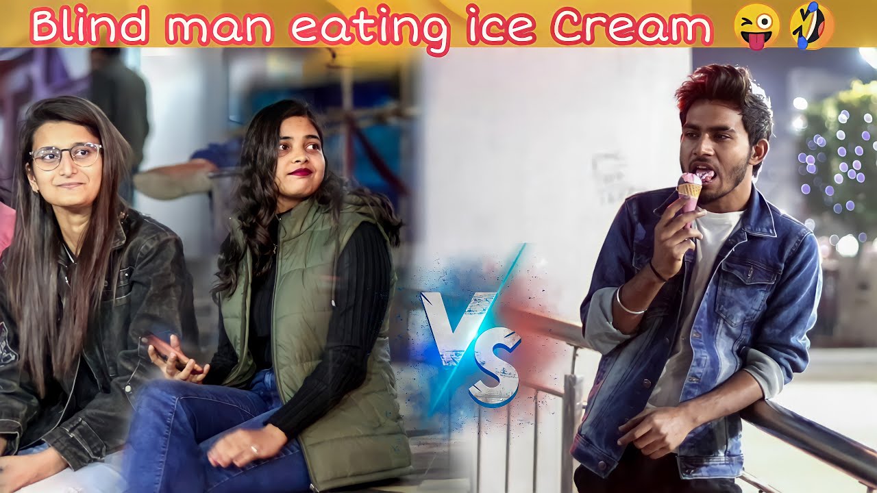 Blind man eating ice - cream prank (part - 2) || DR prank || Reaction video