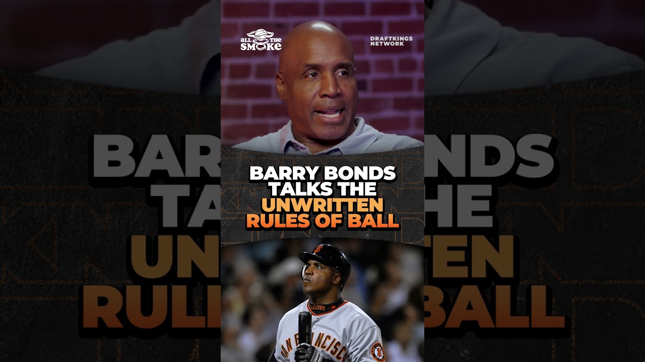 MLB Legend Barry Bonds Breaks Down Unwritten Baseball Rules 🔥 | #shorts