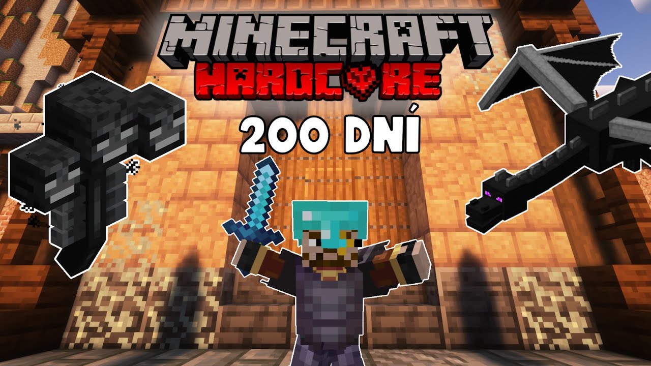 Přežil jsem 200 dní v Minecraft HARDCORE a tohle se stalo!