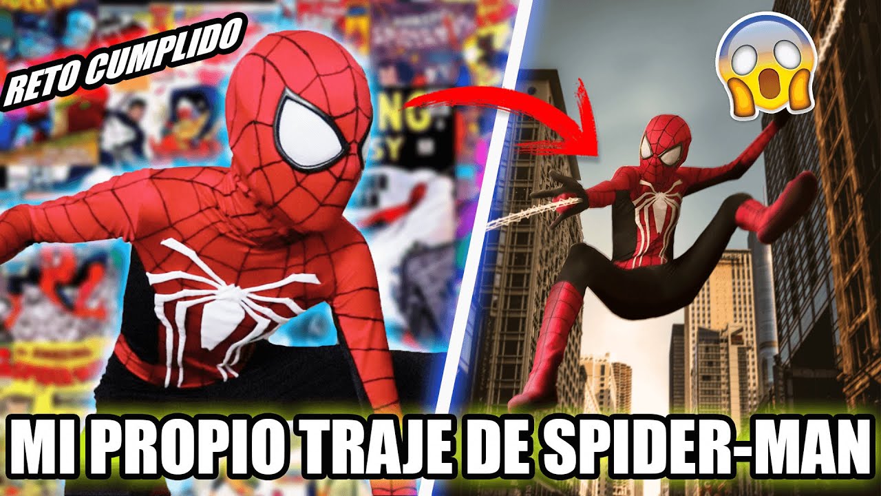HICE MI PROPIO TRAJE DE SPIDER-MAN DESDE CERO! / RETO DE CARLOS TE - IVANSPIDEY