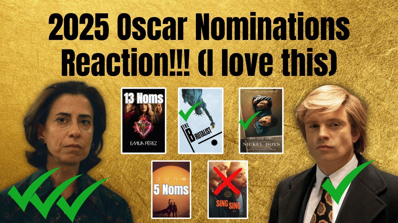 2025 Oscar Nomination Reactions!!!! (I love these)