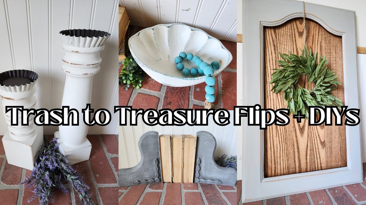 Trash To Treasure Thrift Flips and DIYs | Flips Using Scrap Wood, Molds, Salt Wash and More!