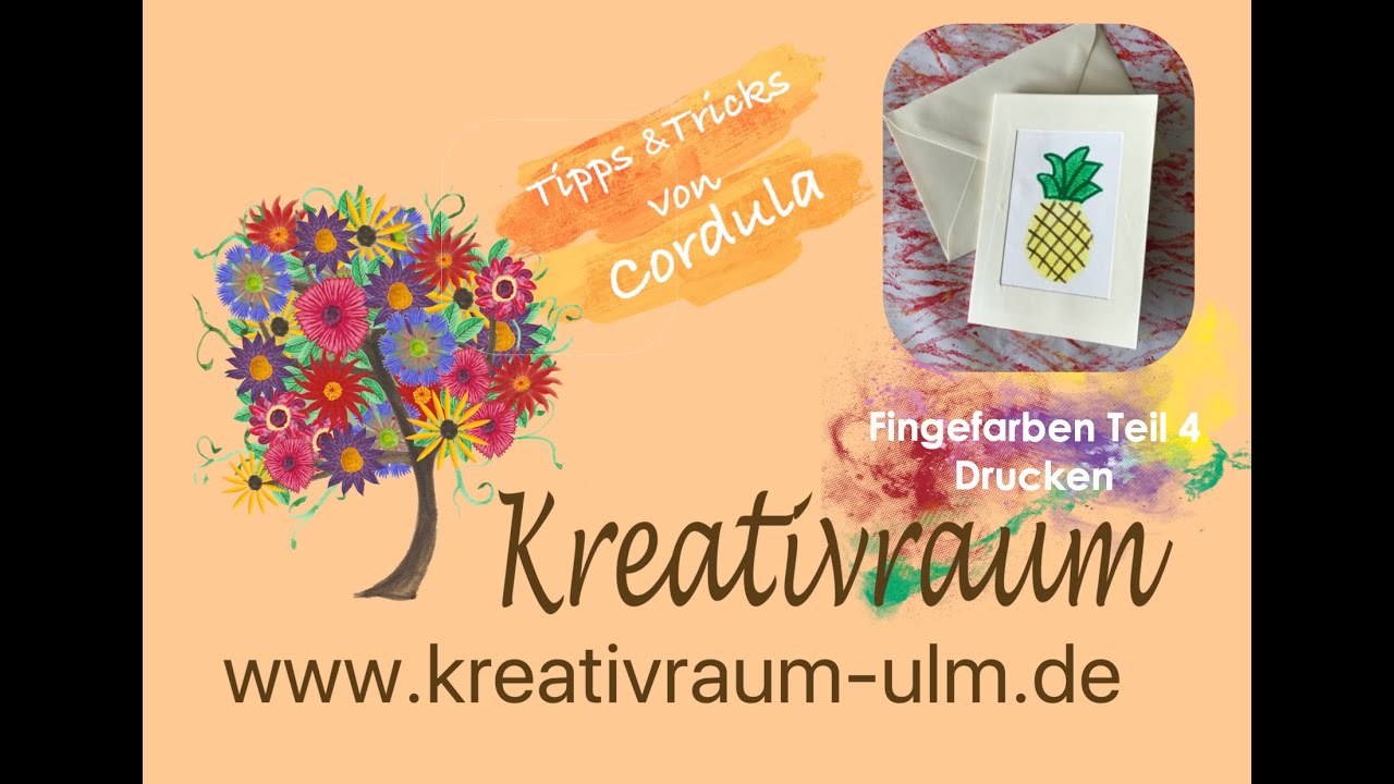 Kartoffeldruck - easy mit Fingerfarben - Tipps & Tricks mit Cordula