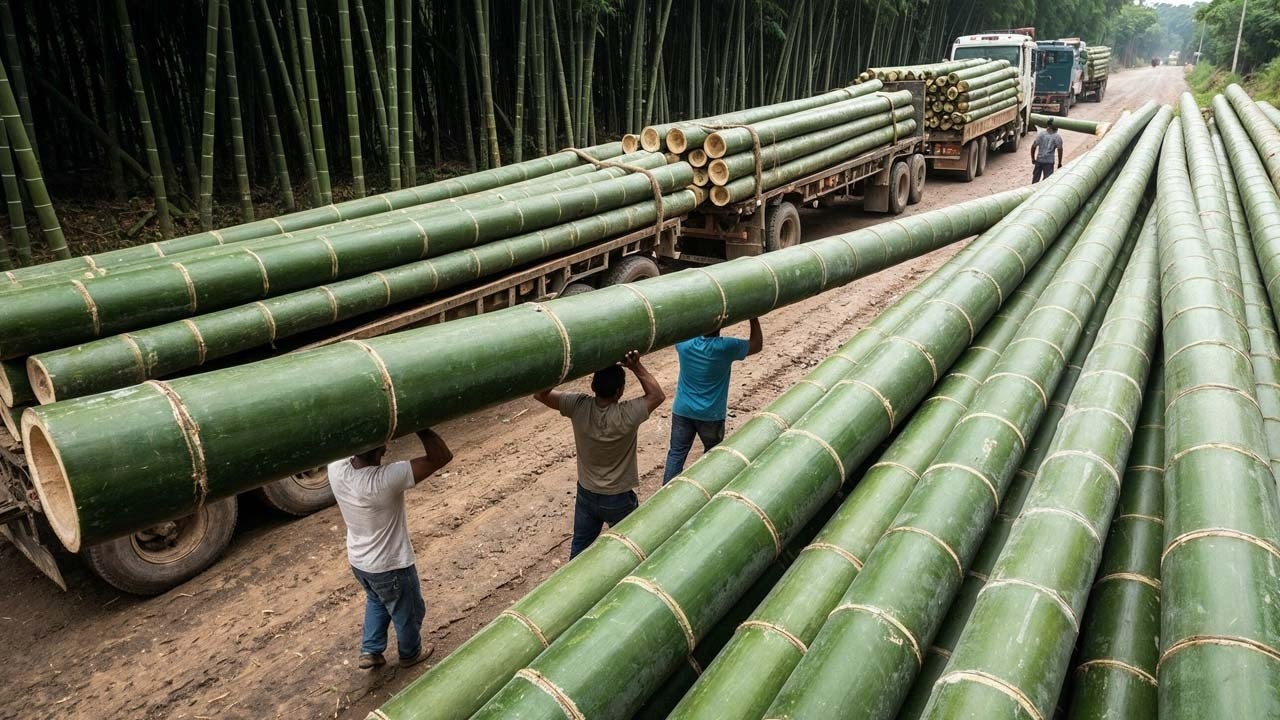 Como Eles Cortam 11.000 Bambús por Minuto — Dentro de uma Indústria de 67 Bilhões de Dólares