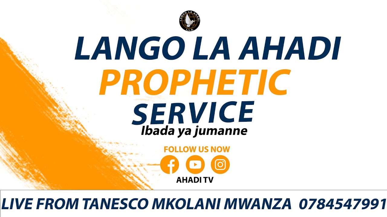 IBADA YA JUMANNE (PROPHETIC SERVICE)