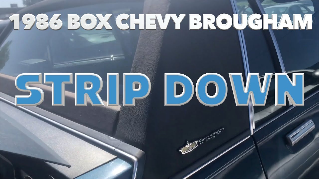 Junk Yard Find 1989 Box Chevy Caprice Strip Down