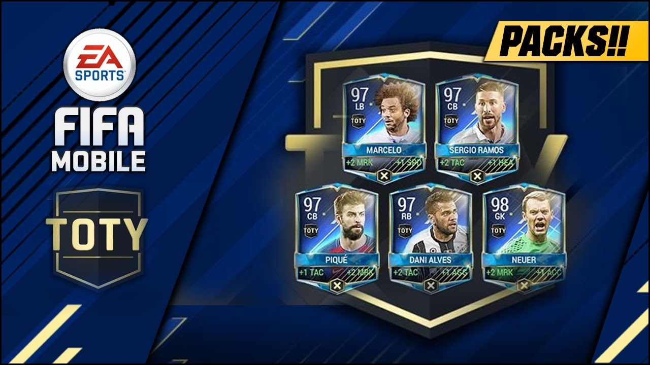 FIFA MOBILE TOTY DEFENDERS PACK OPENING NEUER RAMOS PIQUE #FIFAMOBILE TOTY BUNDLE OPENING