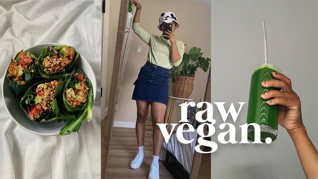 what i eat in a day (TRYING raw vegan) 🌿 #0018
